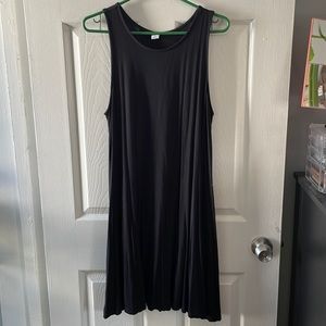 Old Navy Black Sleeveless Swing Dress - Large